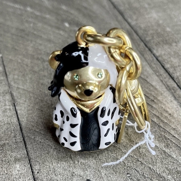 Coach Gold and Black Bear Keychain Brand New Sealed - Picture 1 of 6